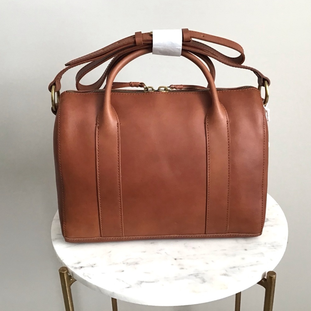 Madewell Italian Leather Satchel Bag New With Tag RARE - Picture 9 of 16